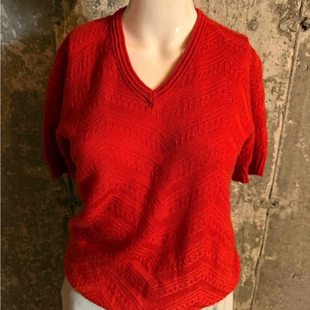 Corral Red V-Neck Sweater